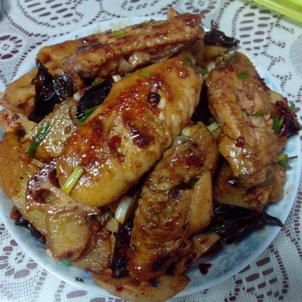 干锅香辣鸡翅