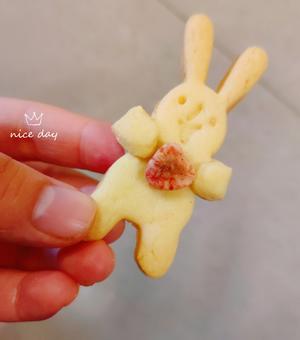 儿童饼干（小熊，小兔子抱心），小花朵的做法 步骤6