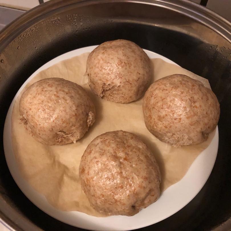 快手简易版豆沙包，超级宣软，甜而不腻