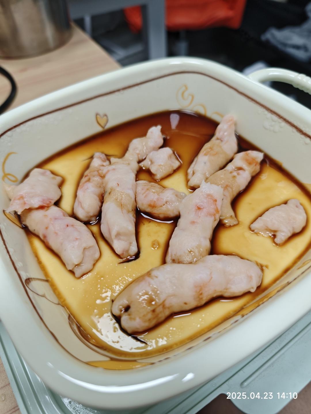 虾滑蒸蛋～最适合小孩子的美食