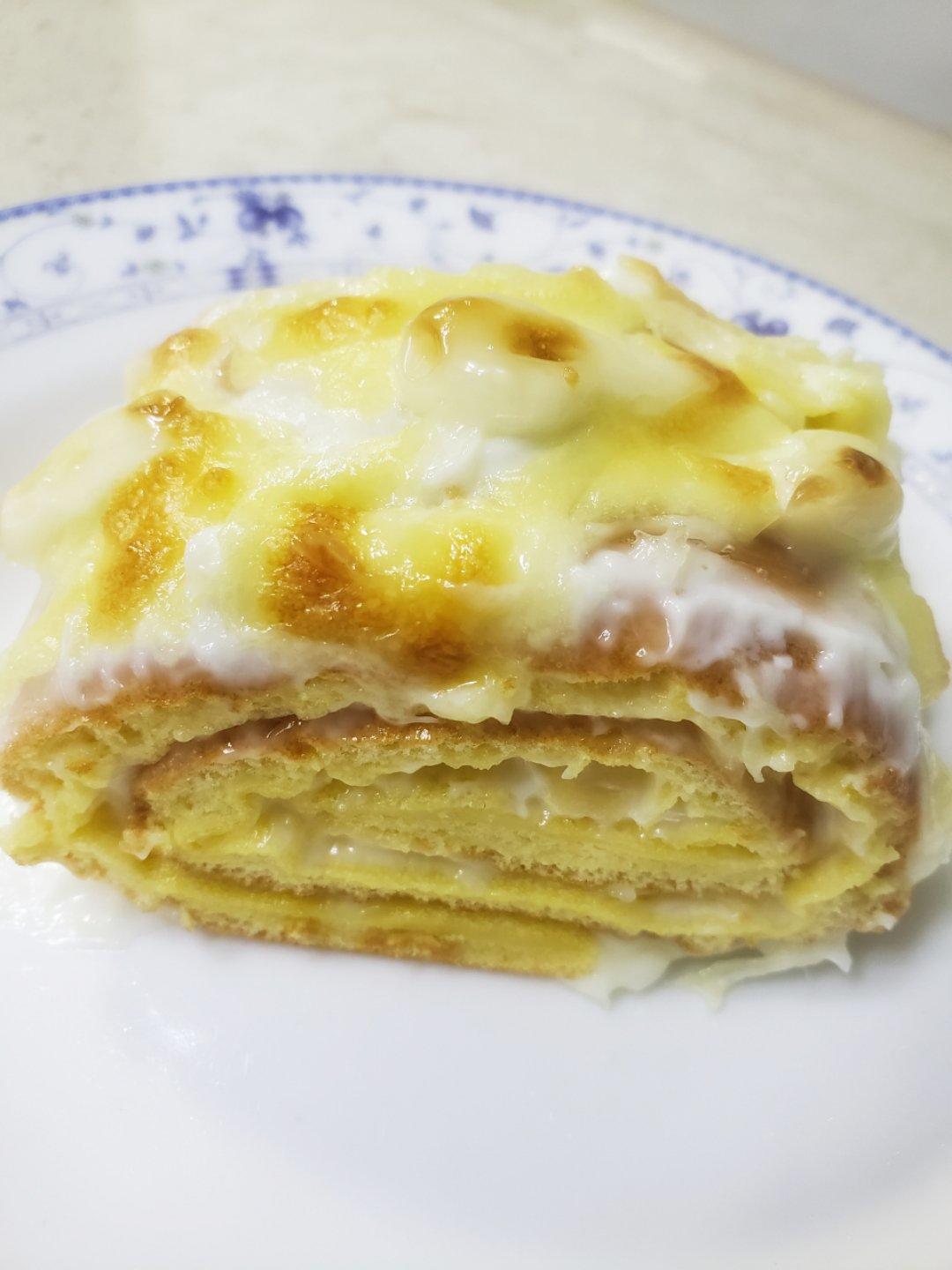 奶酪沙拉肉松蛋糕卷（奶酪与蛋糕的邂逅）