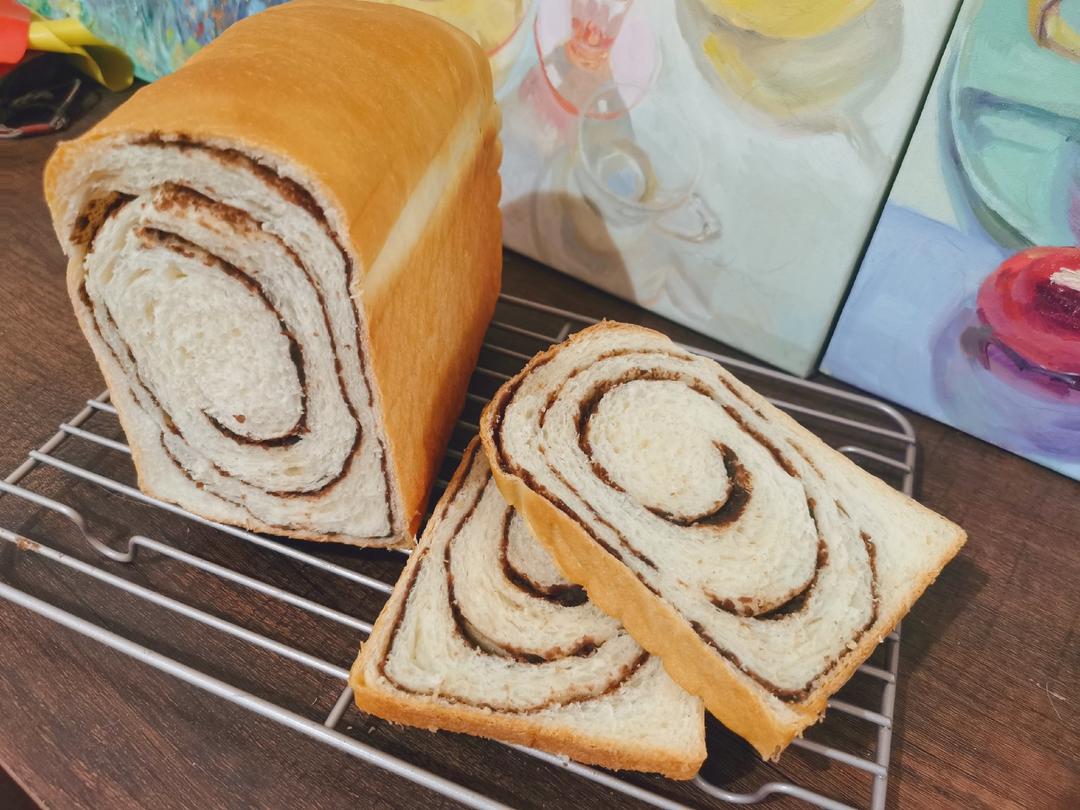 北海道红豆沙漩涡吐司🌀超完美漩涡整形法 无黄油豆沙面包