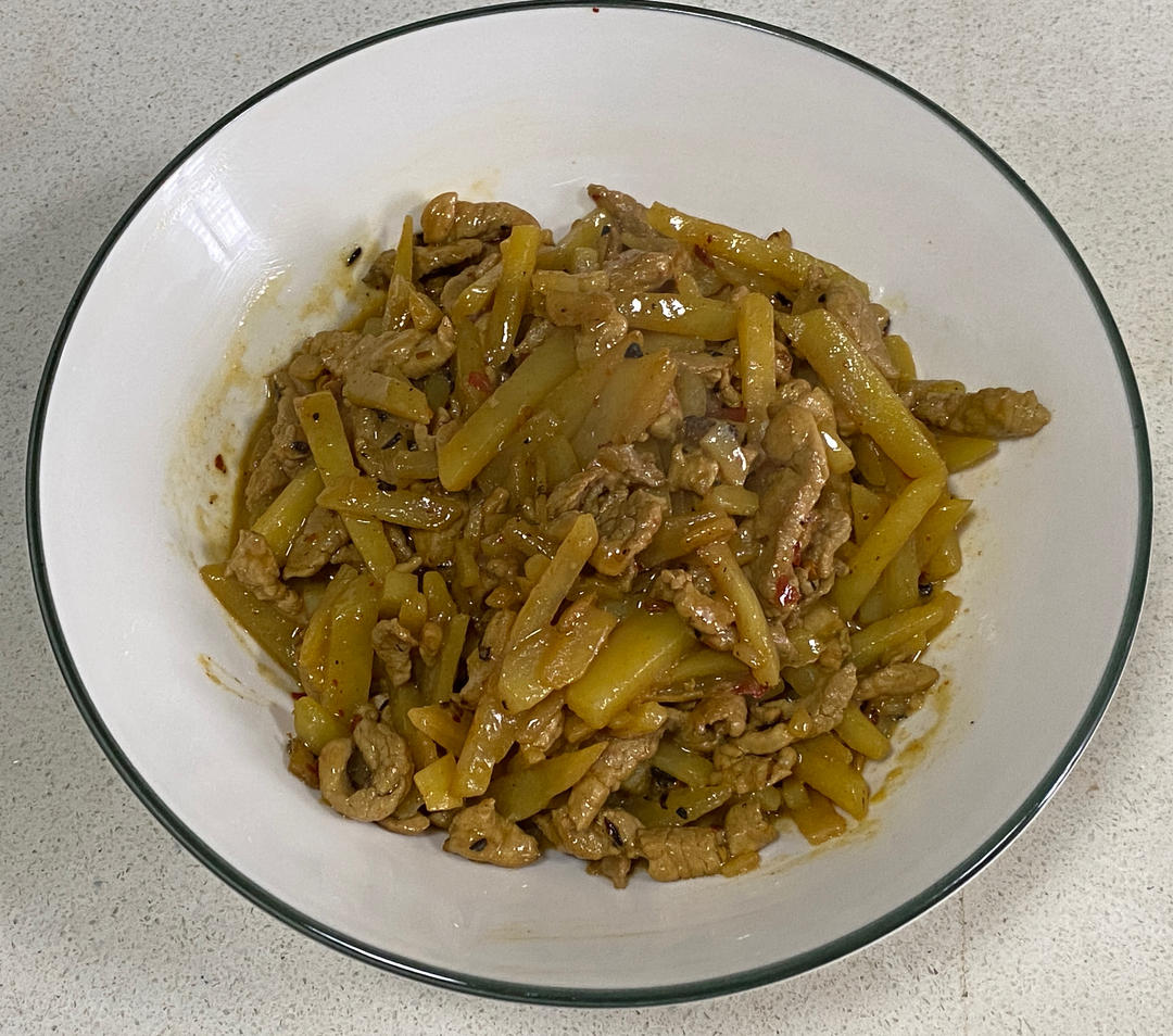 家常炒瘦肉（炒出大锅灶的味道）