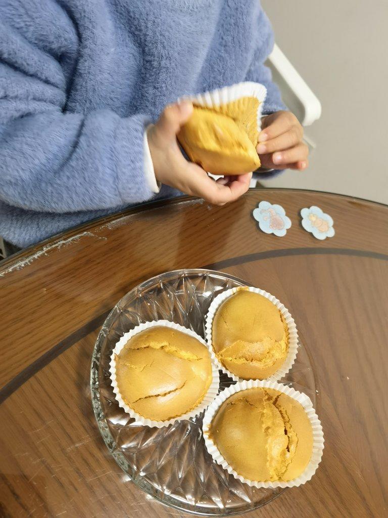 水嫩烫面蒸蛋糕