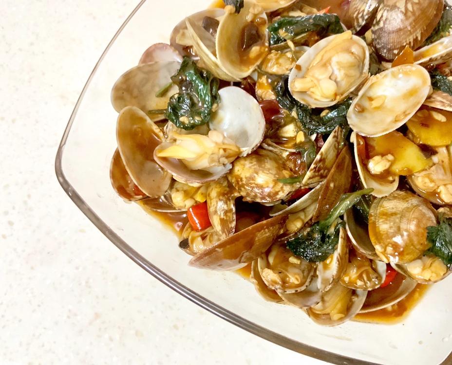 紫苏豆豉辣炒花蛤