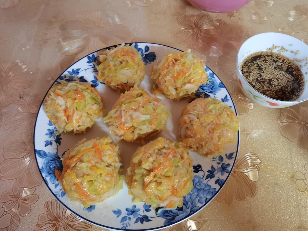 饱腹营养巨好吃，减脂期必学，蒸包菜团