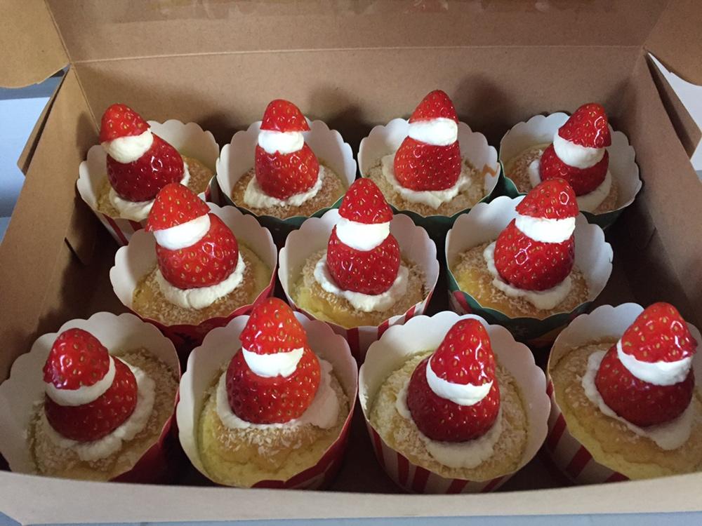 圣诞老人杯子蛋糕【曼达小馆】2016年圣诞Party专场