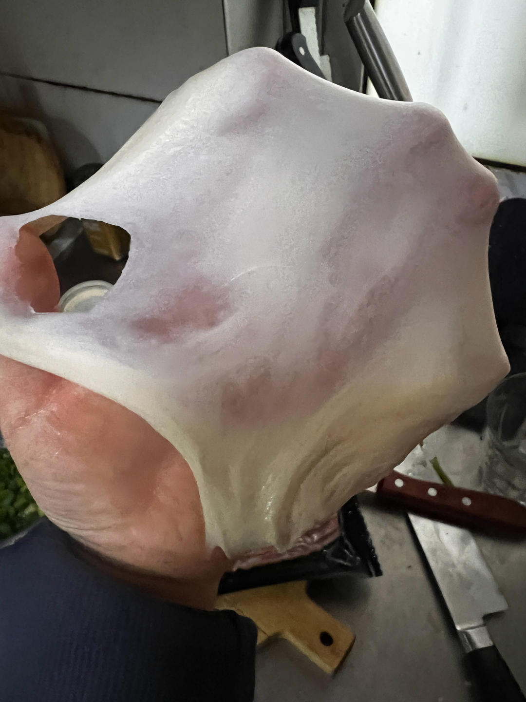 【低卡】肉松培根香葱包的做法 步骤6