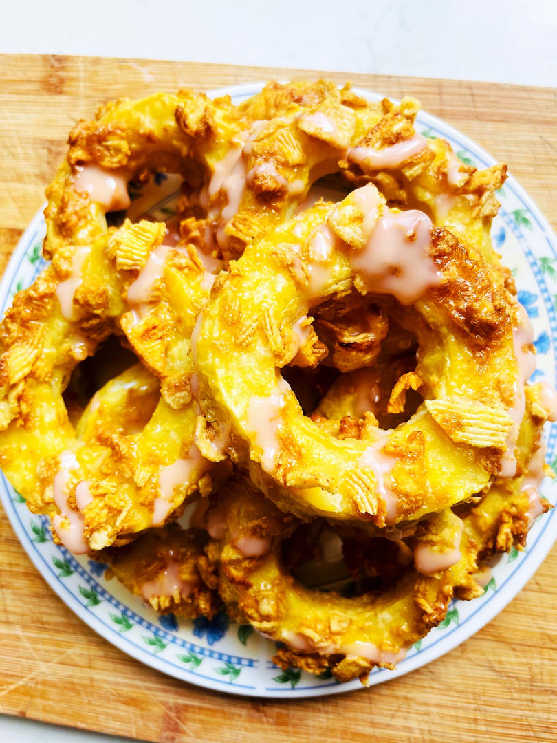 【薯片苹果圈】免油炸！比甜甜圈健康快手多了！