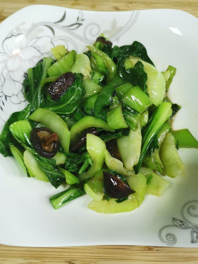 香菇上海青的做法
