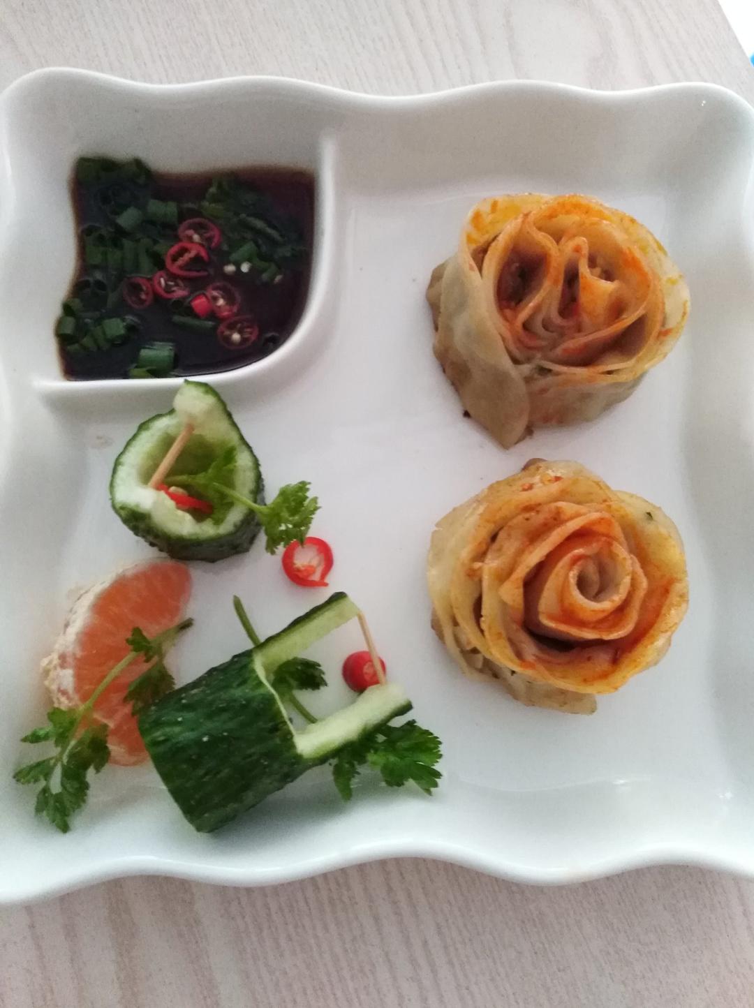 玫瑰花饺子