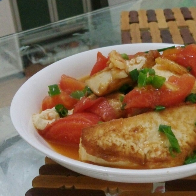 西红柿烧豆腐