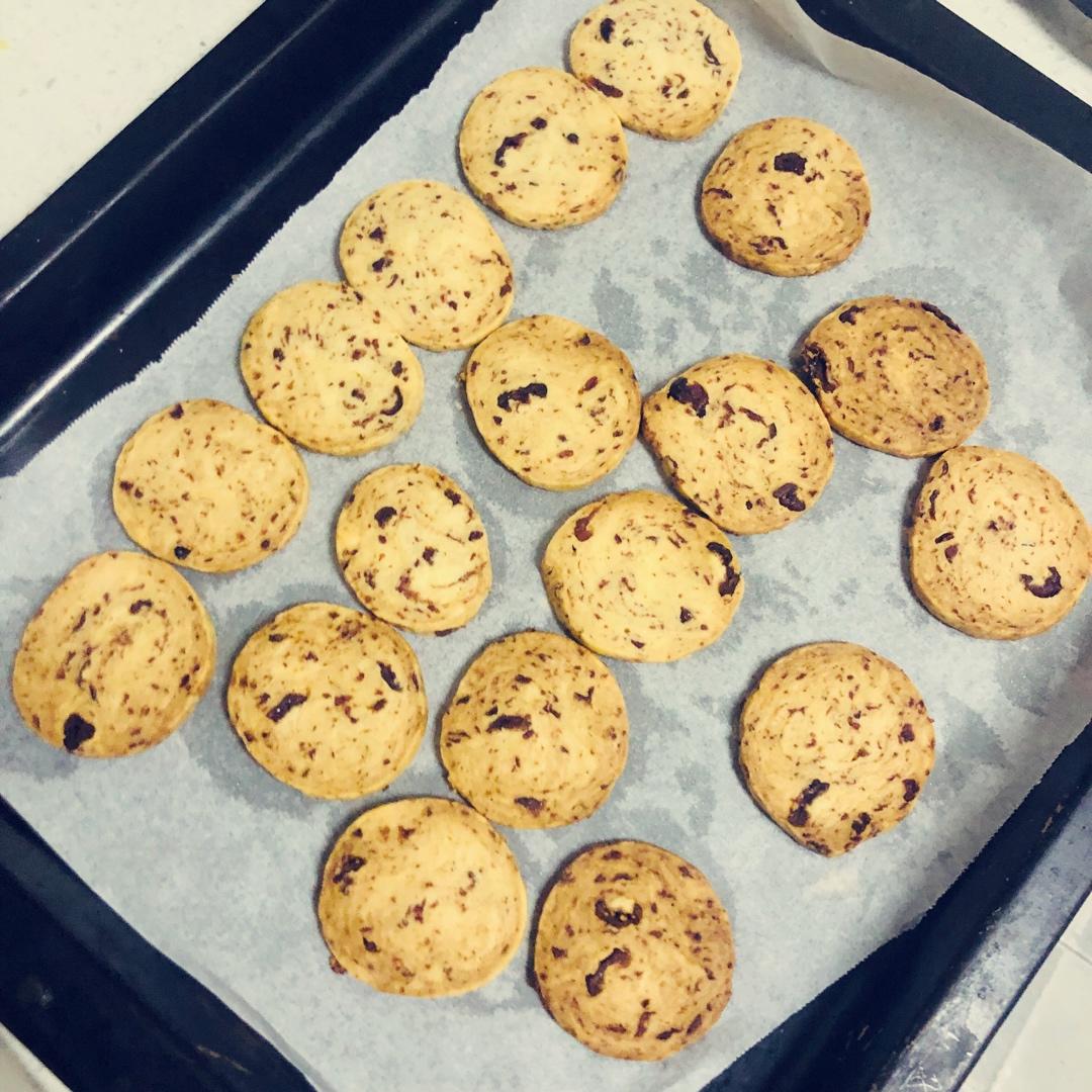 低糖少油版蔓越莓饼干