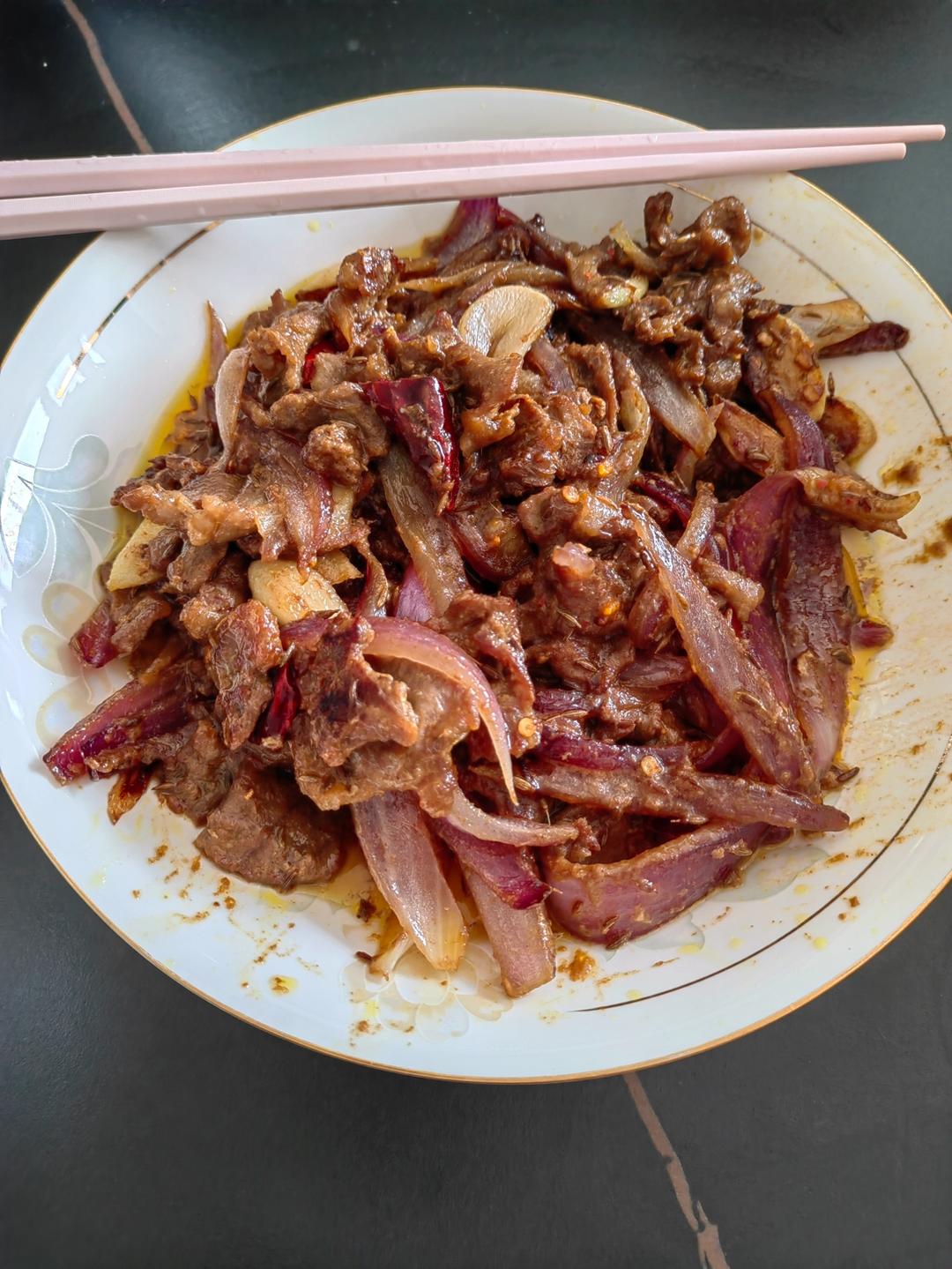 快手菜孜然牛肉