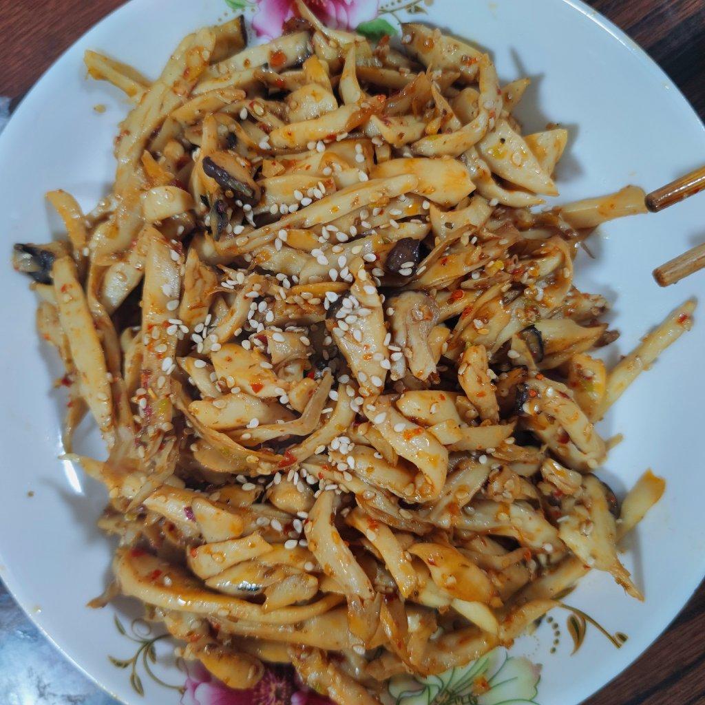 干煸手撕杏鲍菇