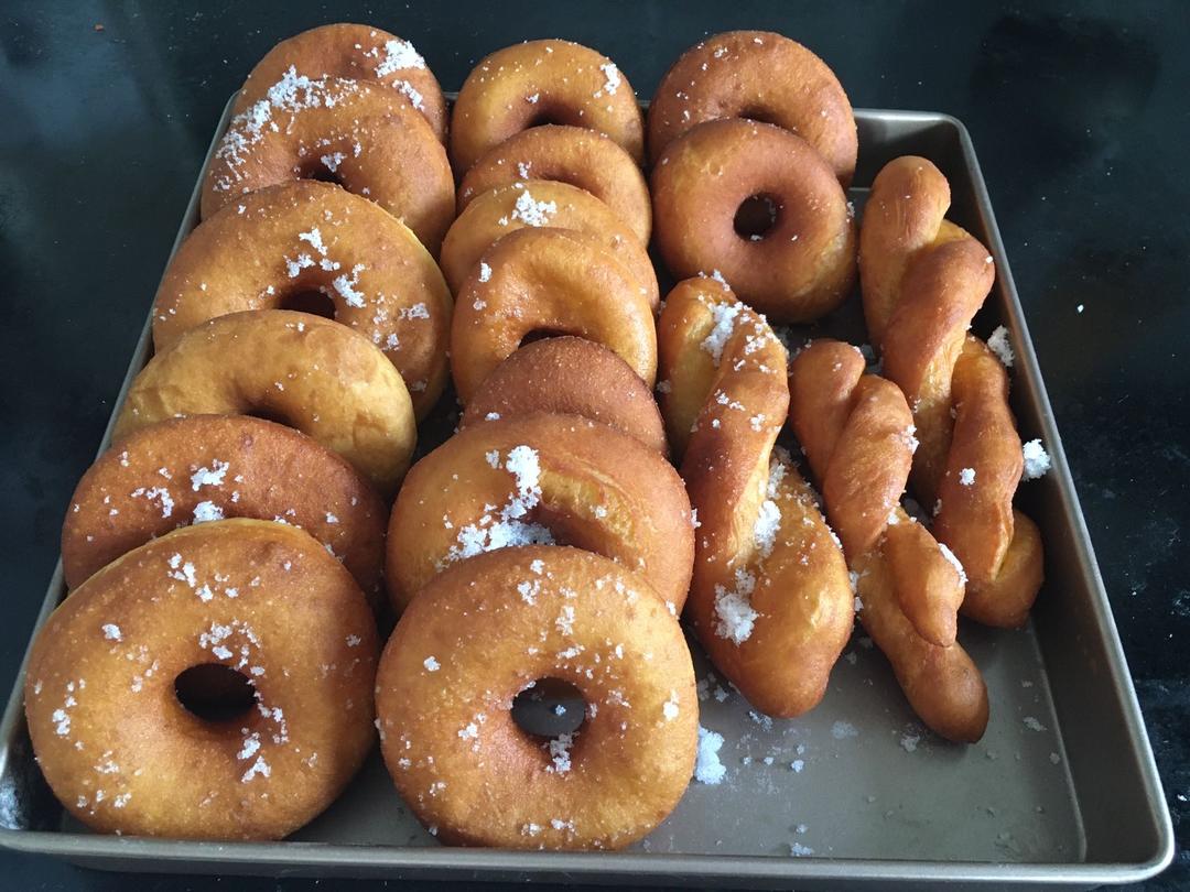 老式甜甜圈 比面包简单 满满的儿时回忆 附细节视频详解