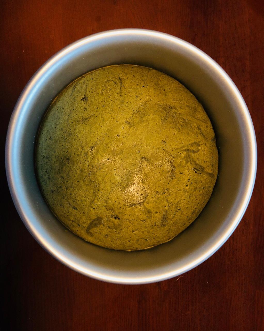 六寸抹茶戚风蛋糕