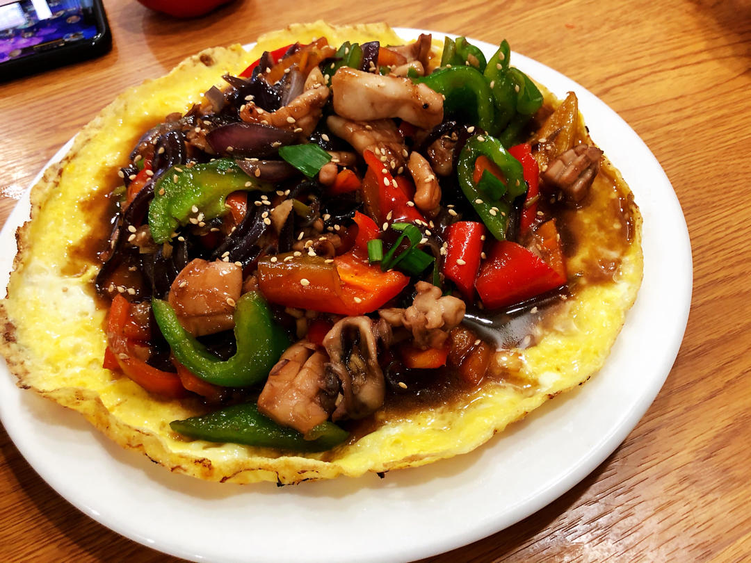 铁板海鲜日本豆腐 Seafood with Japanese Dofu
