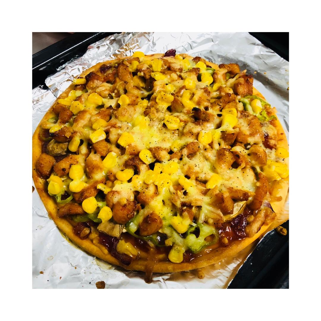 奥尔良烤鸡肉披萨