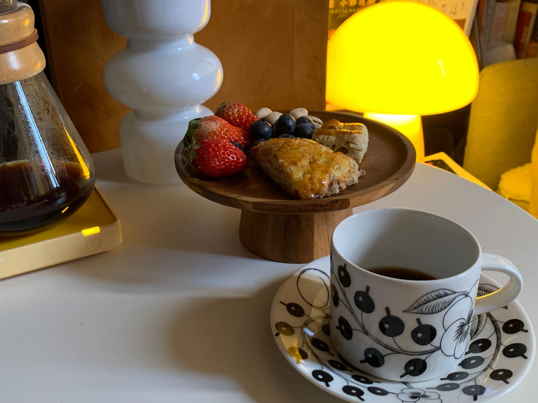 消耗淡奶油的司康