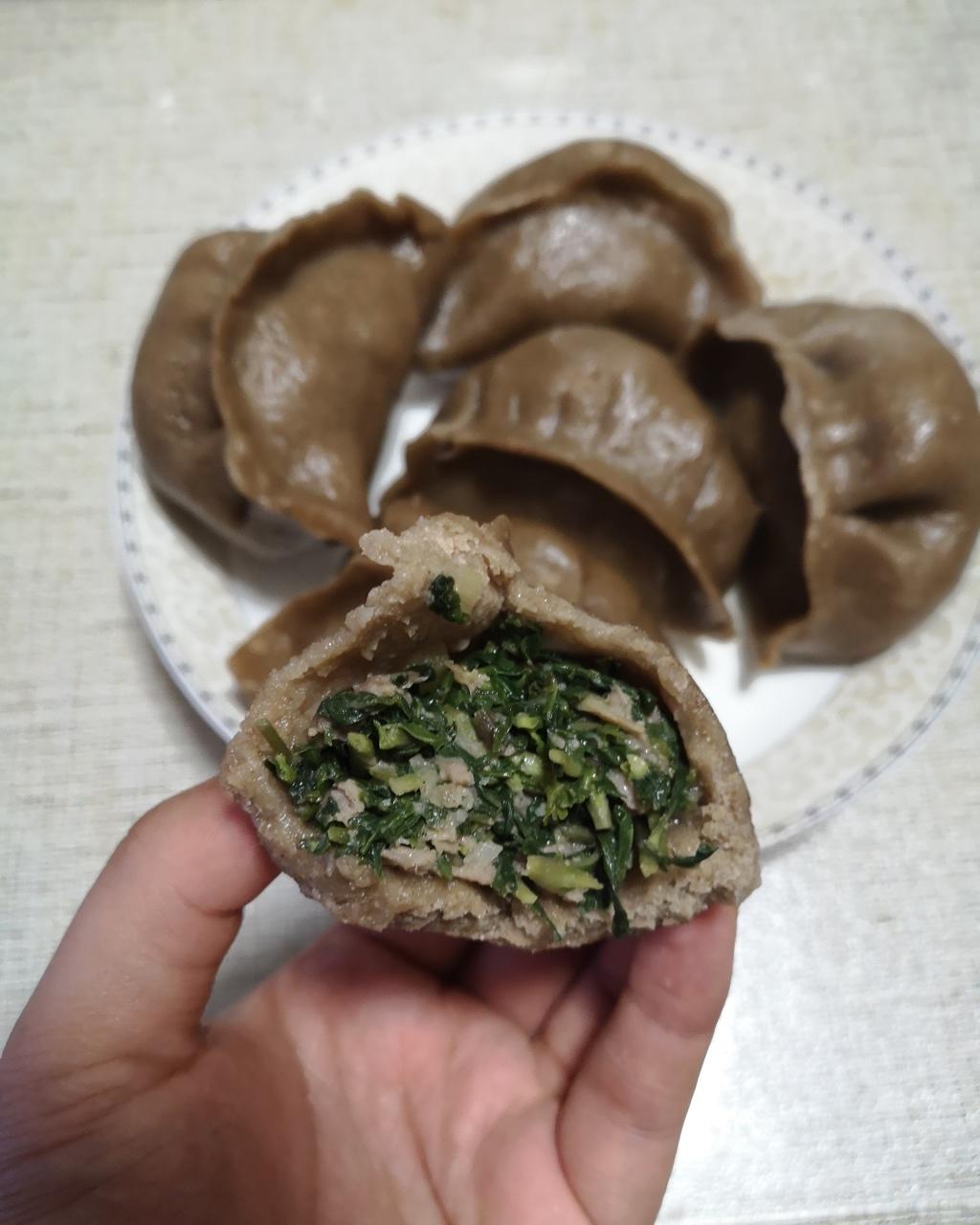 槐花地瓜面包子