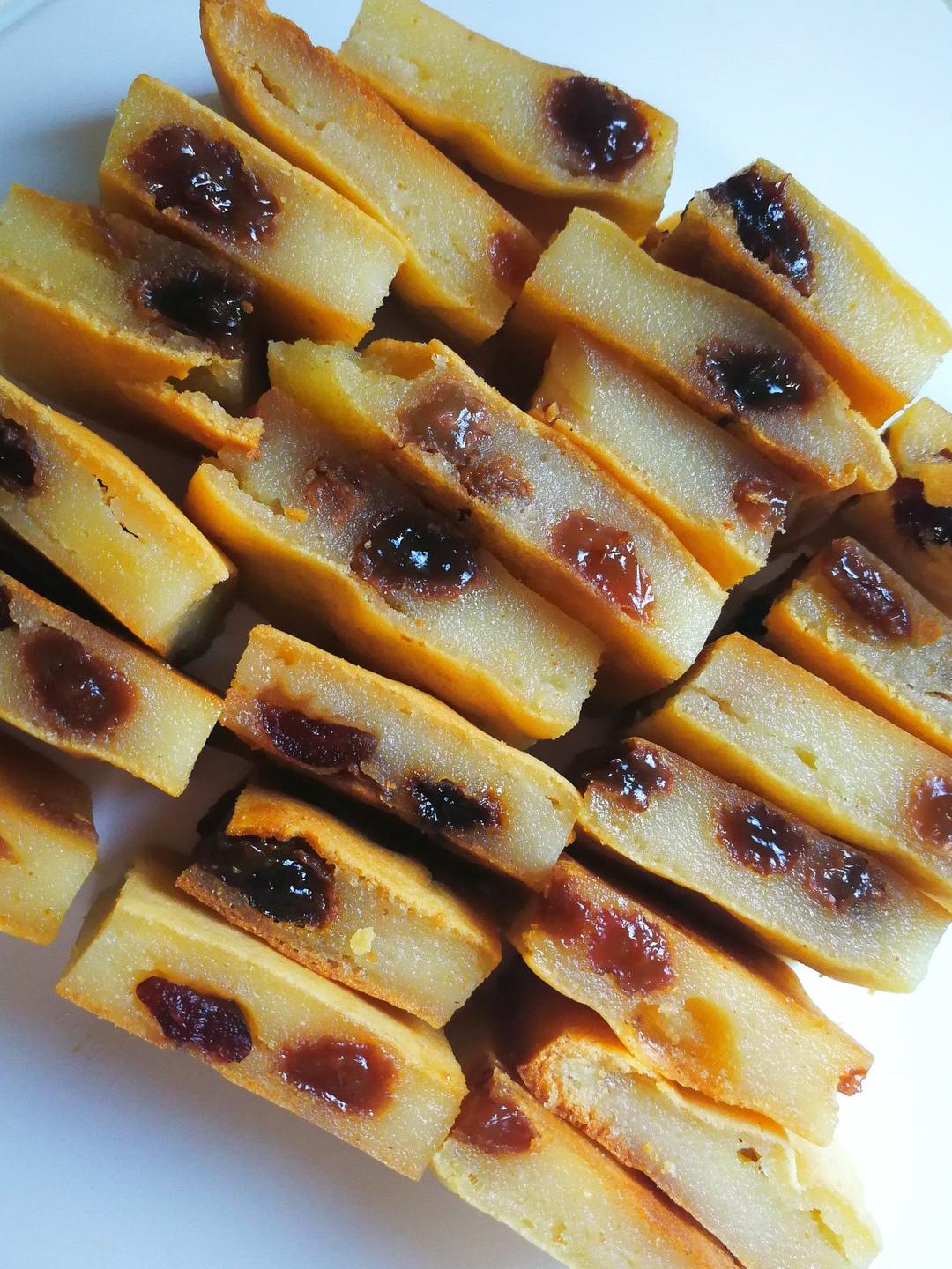 🔥无需揉面！酥到掉渣的蔓越莓烤年糕！