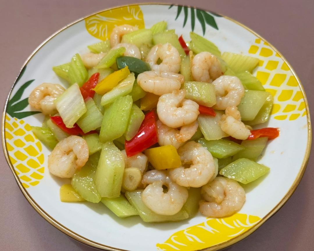 西芹炒虾仁