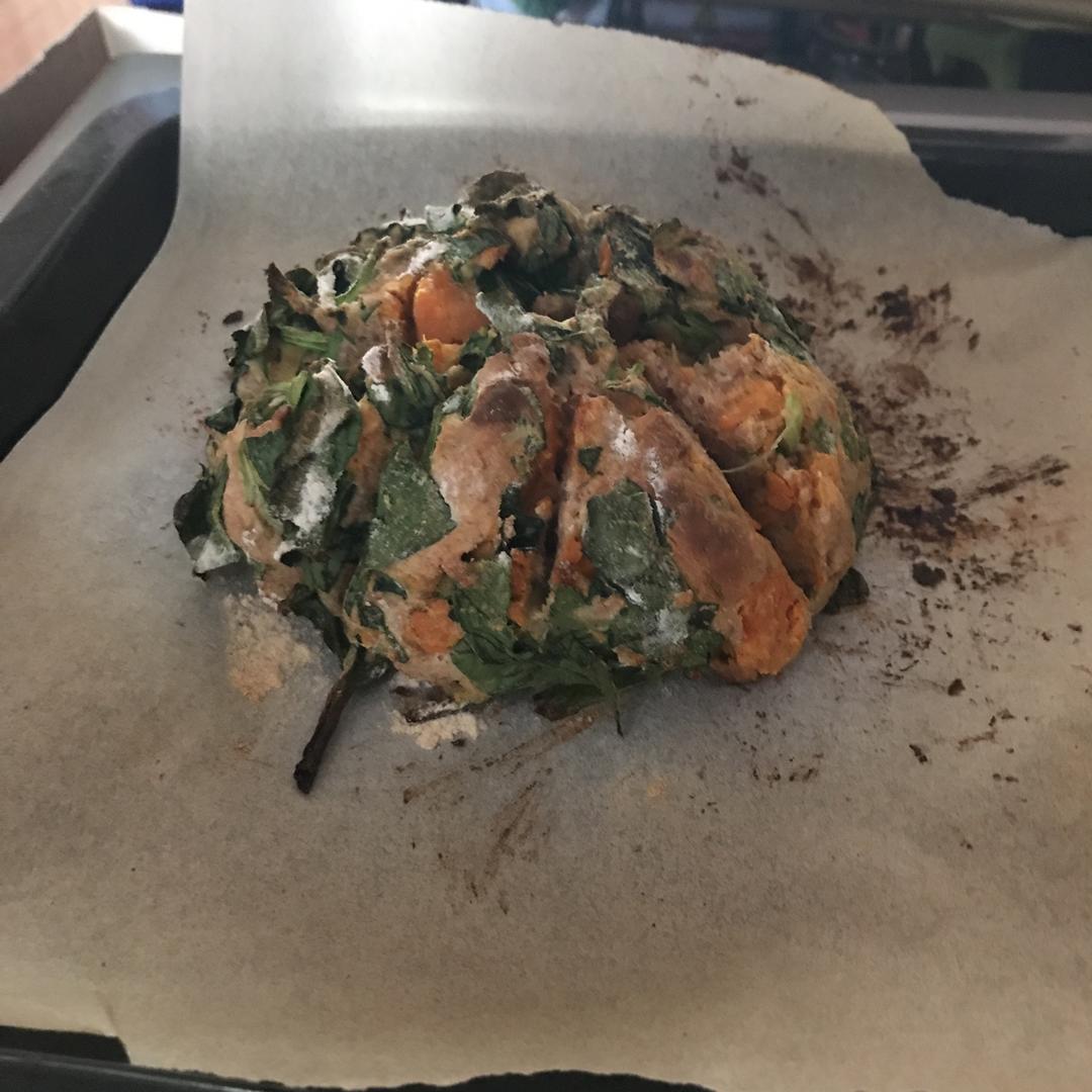 菠菜南瓜奶酪丹波面包丨健康·烘焙