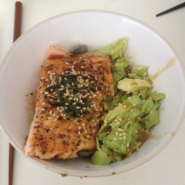 三文鱼牛油果拌饭