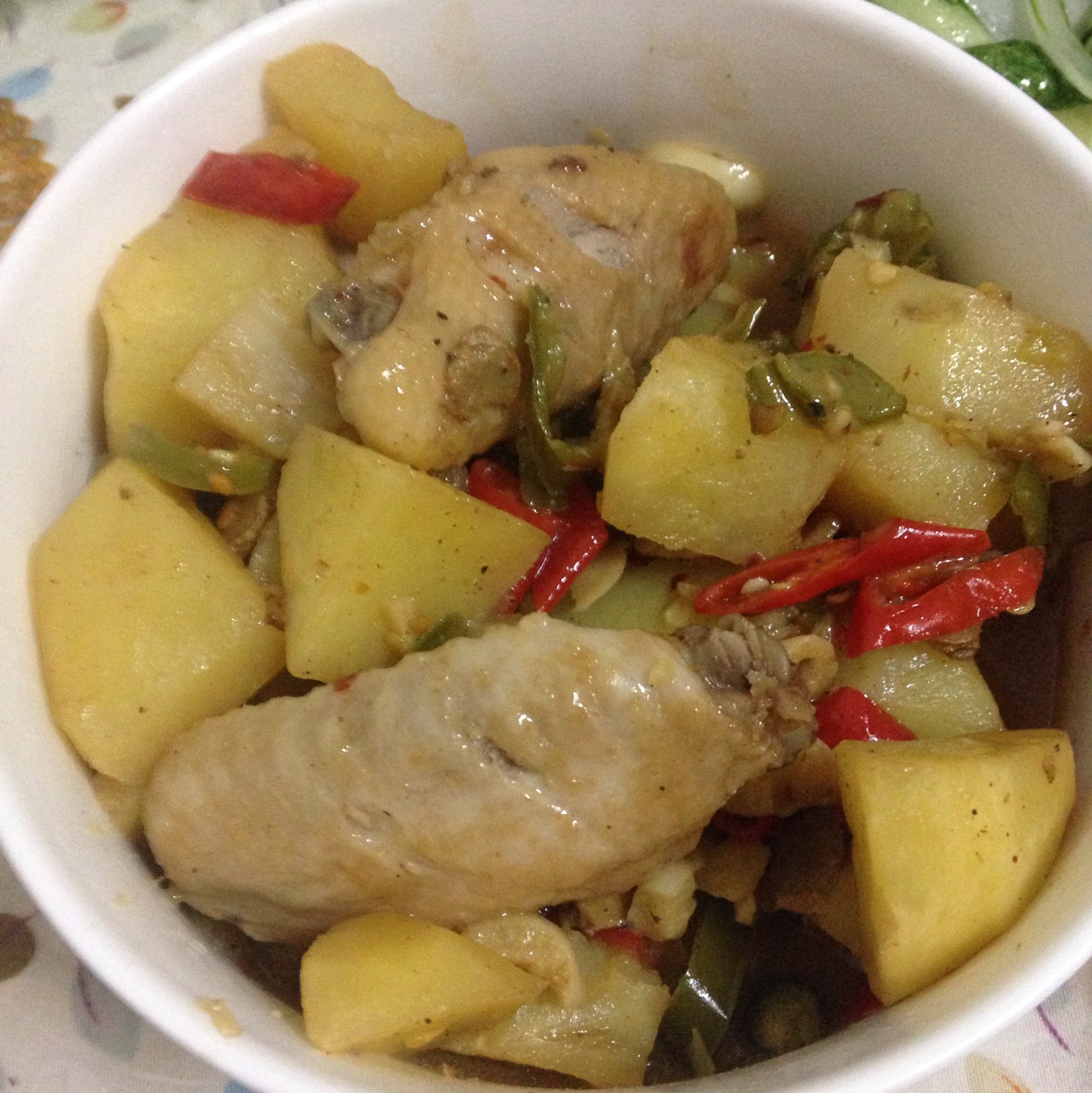土豆炖鸡翅（快手零失败）