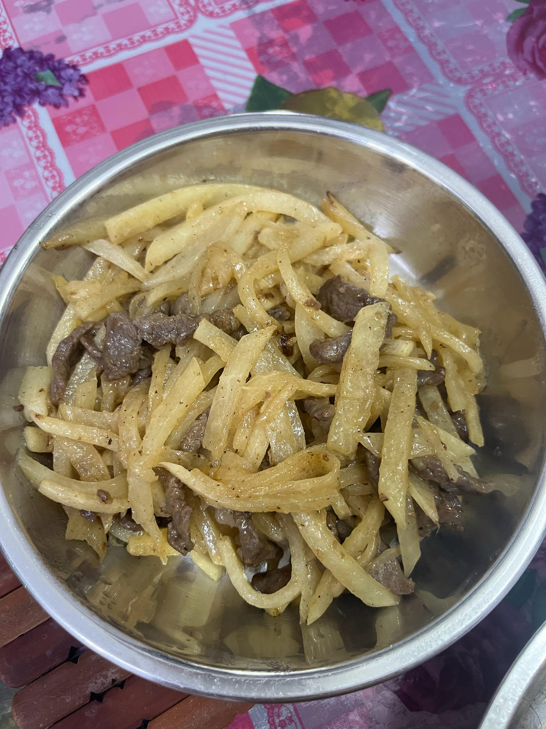 牛肉炒凉薯