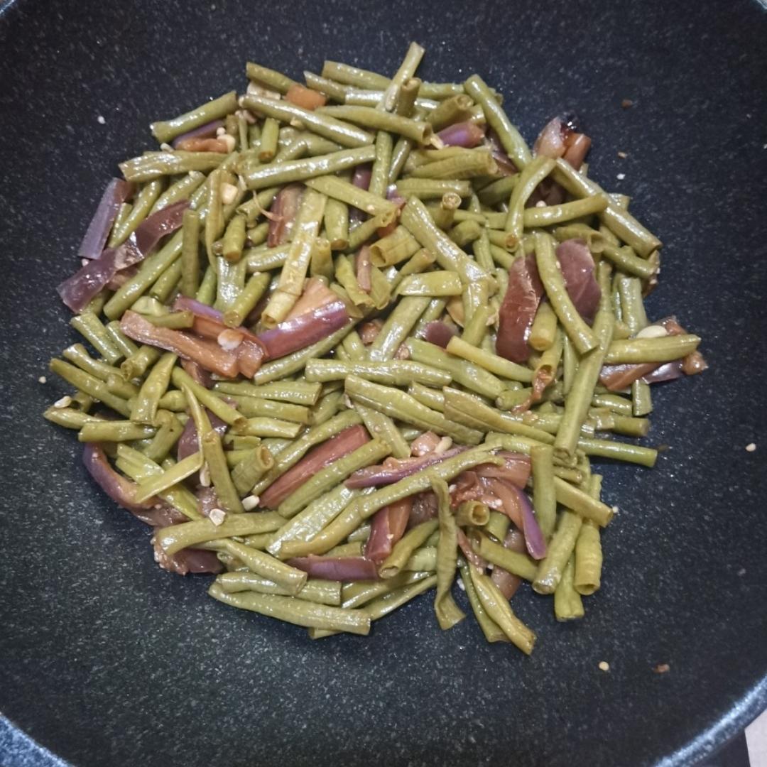茄子炒豆角（改良版 健康少油）