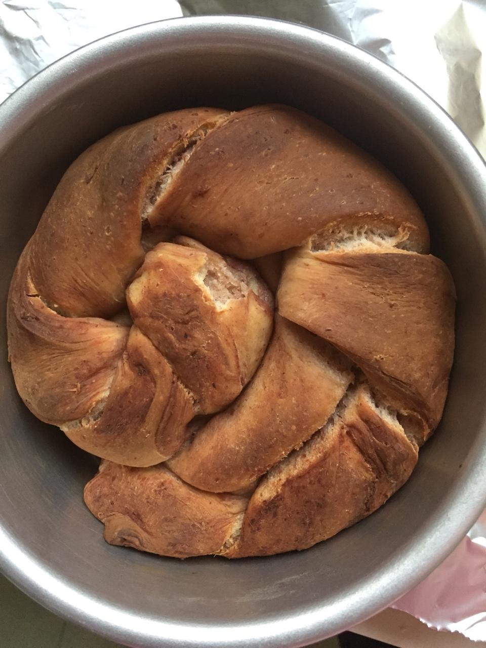 紫薯手撕面包（无需揉出膜）