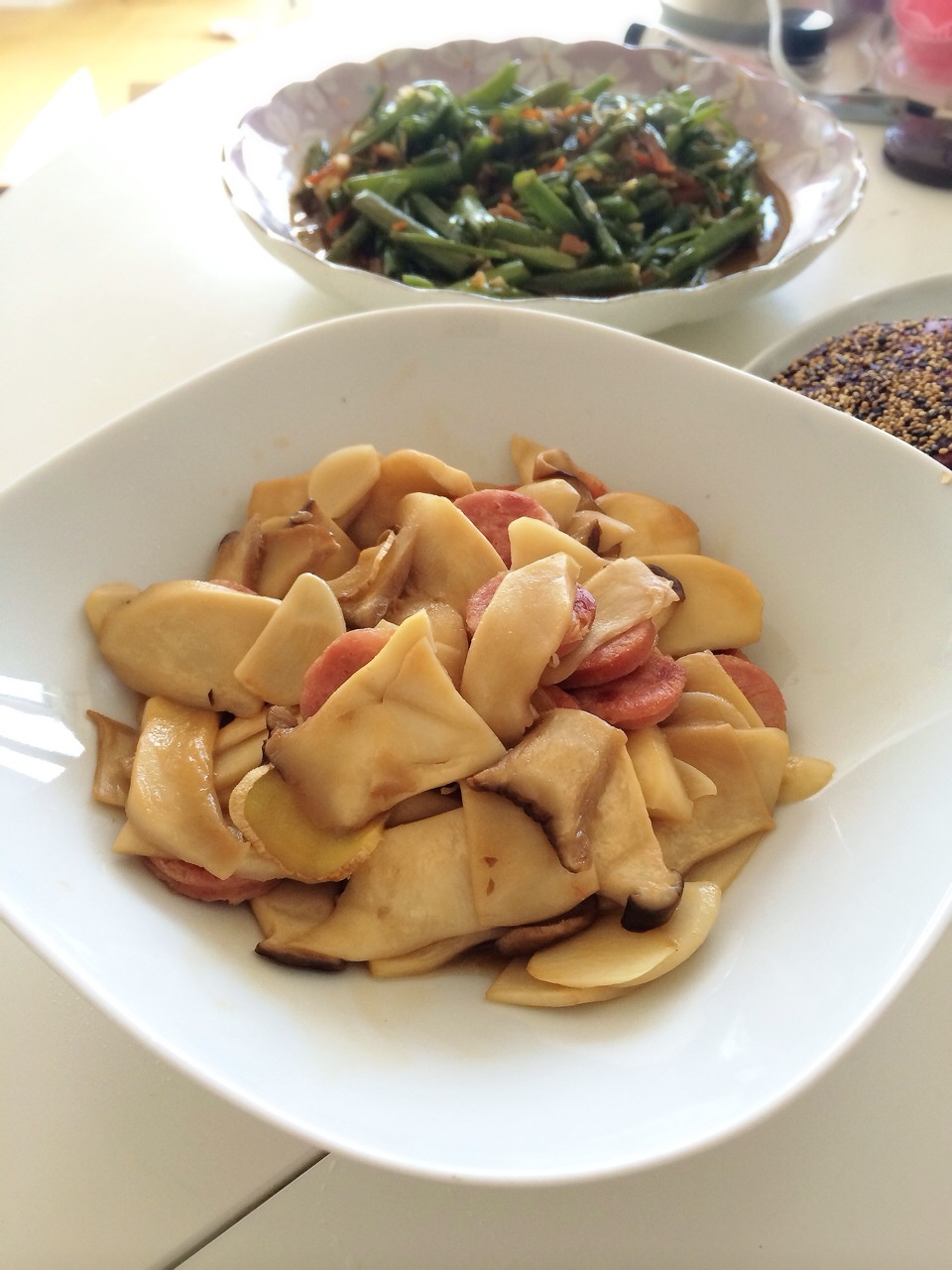 杏鲍菇炒肉片