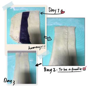 麻花辫子造型                       手撕紫薯吐司的做法 步骤6