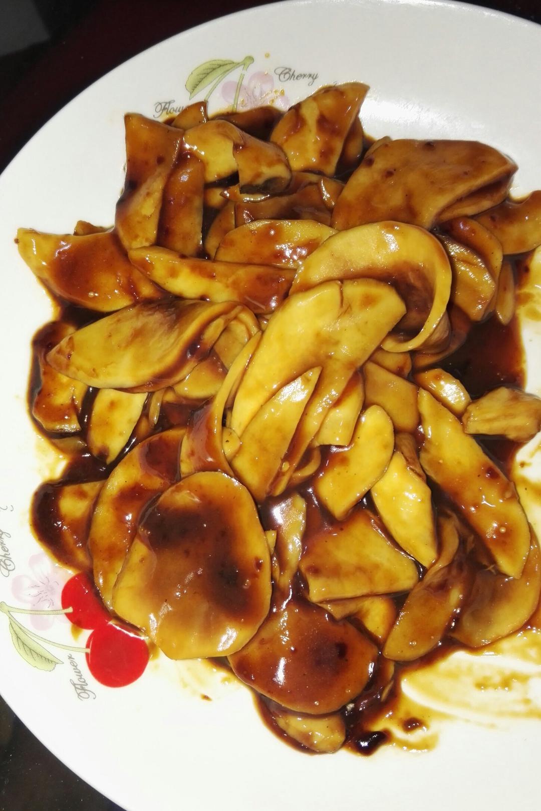 紫竹0206做的照烧杏鲍菇