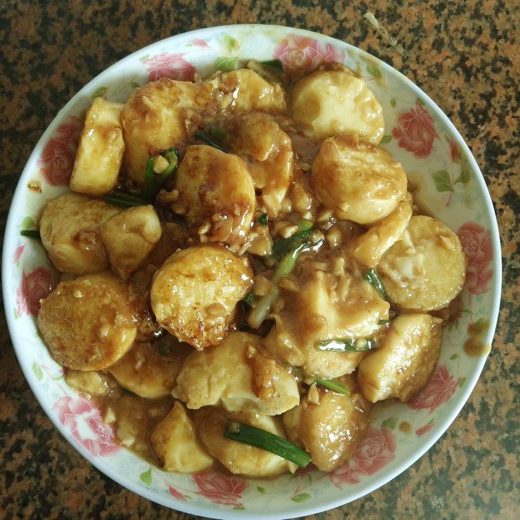 酱汁日本豆腐，炒鸡下饭
