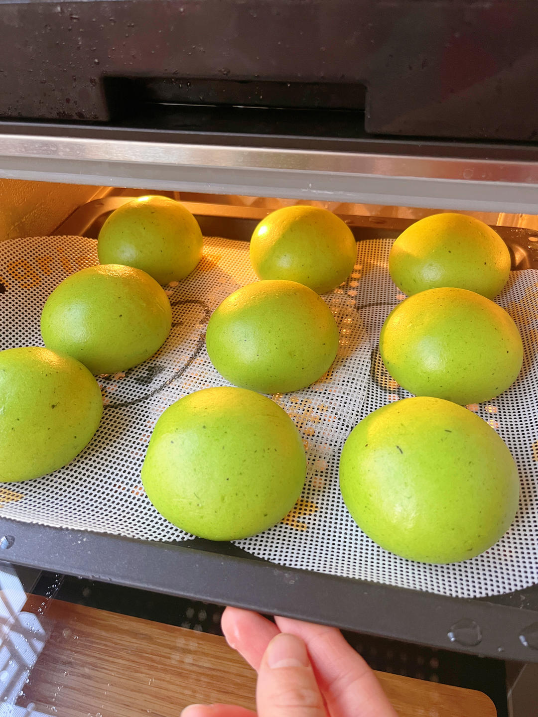 一发菠菜馒头｜不变色