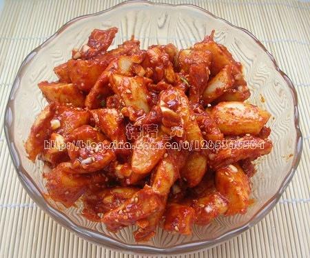韩式辣萝卜干的做法