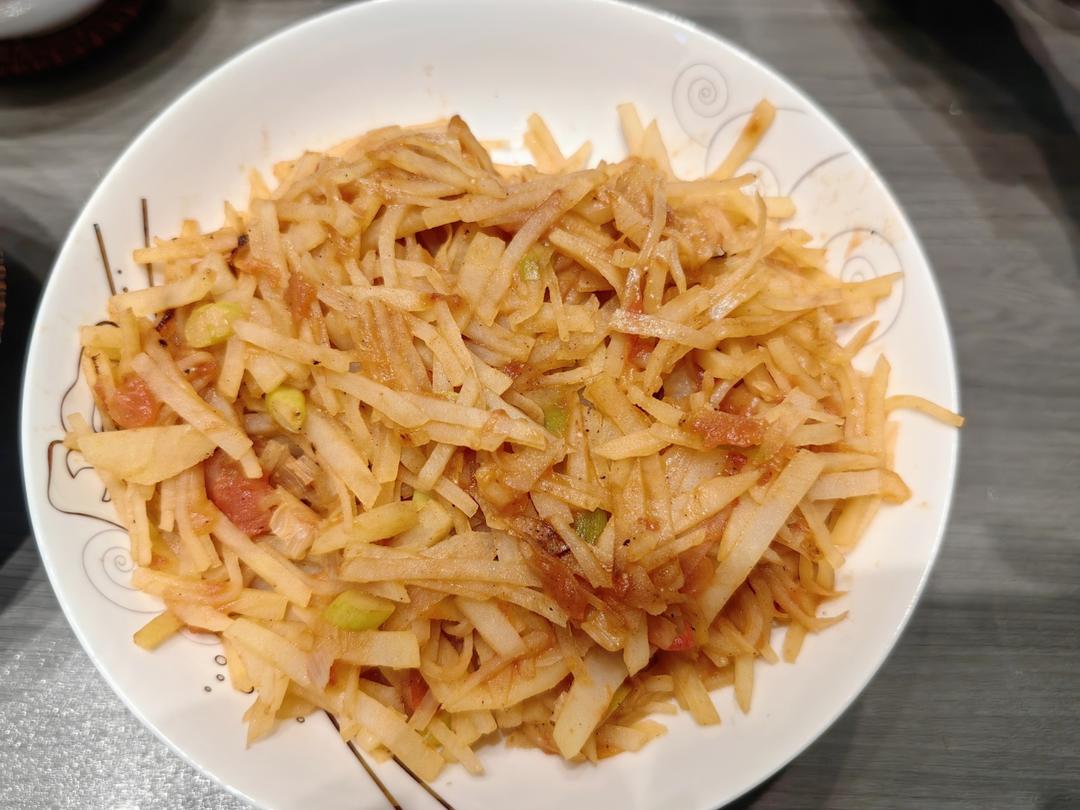 西红柿炒土豆丝