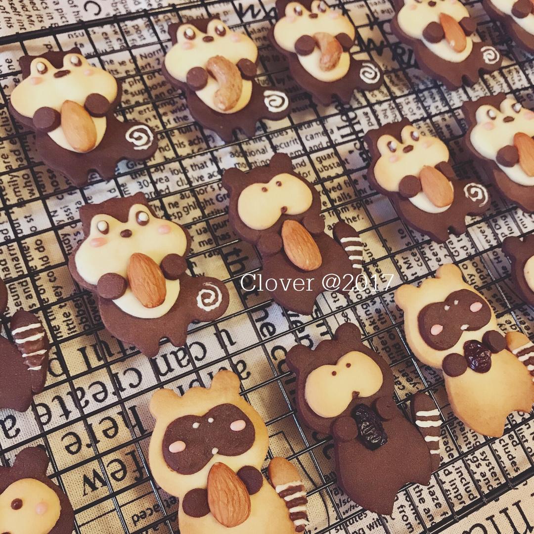 抱杏仁的小熊（造型饼干）