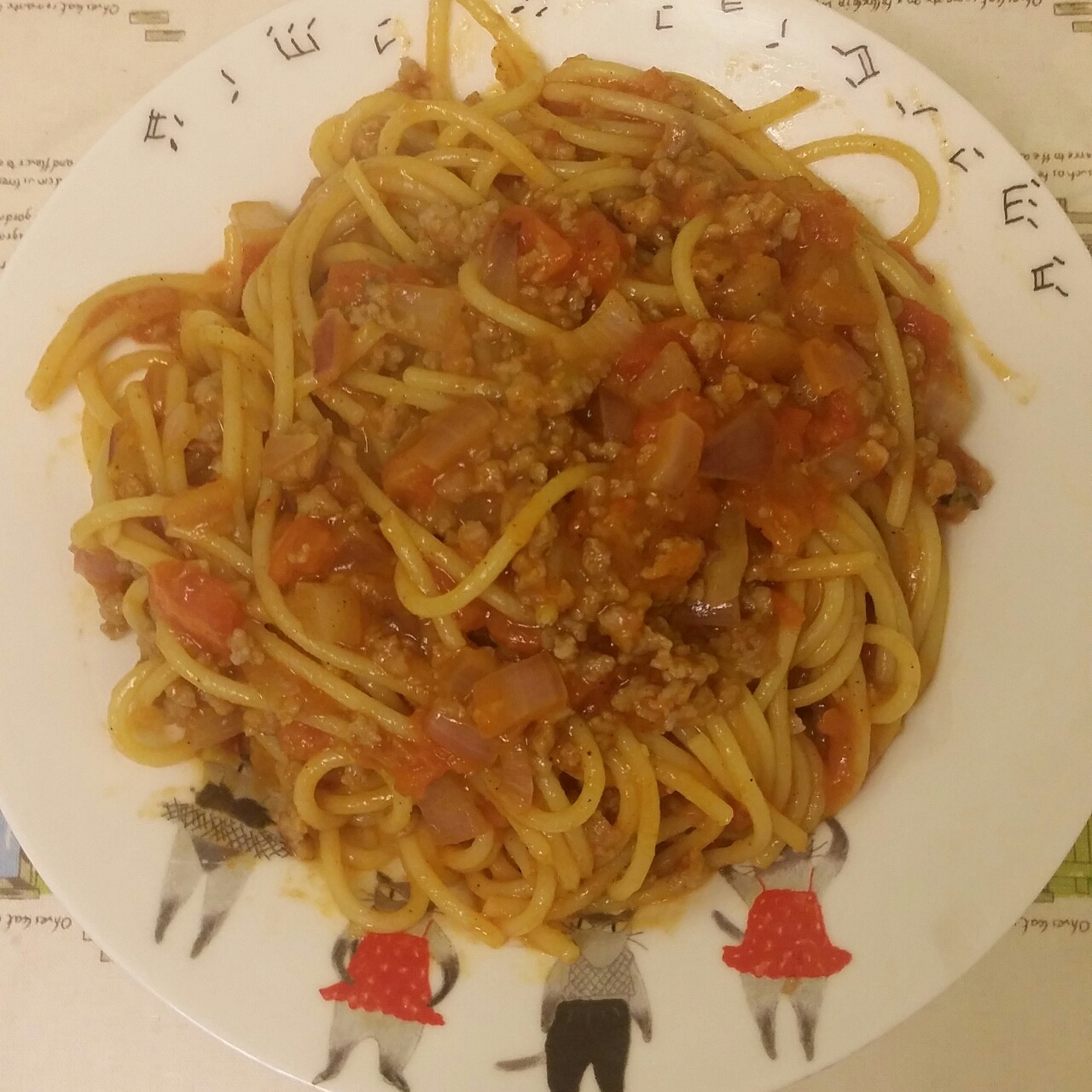 番茄肉酱意大利面