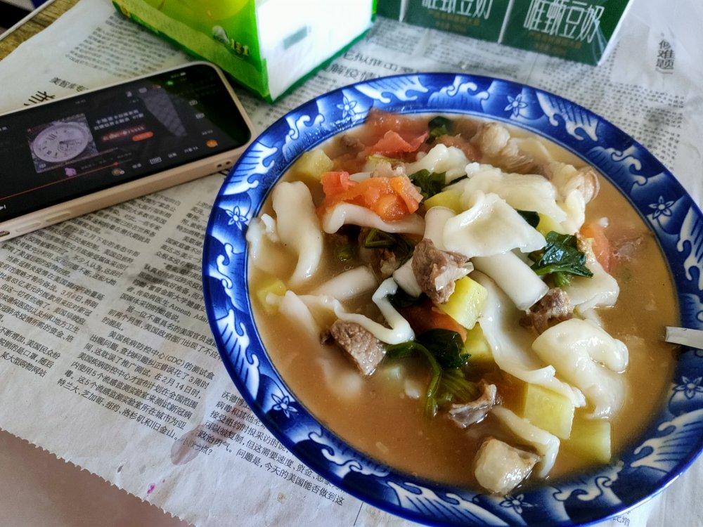 家传西北羊肉面片汤/羊肉丁