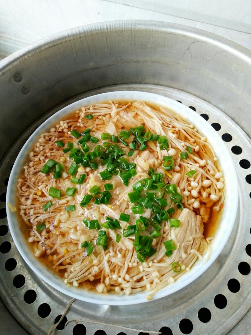 油泼金针菇