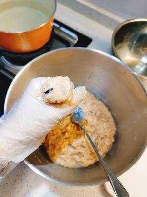 无糖无油的鸡胸虾仁香菇丸子的做法 步骤10