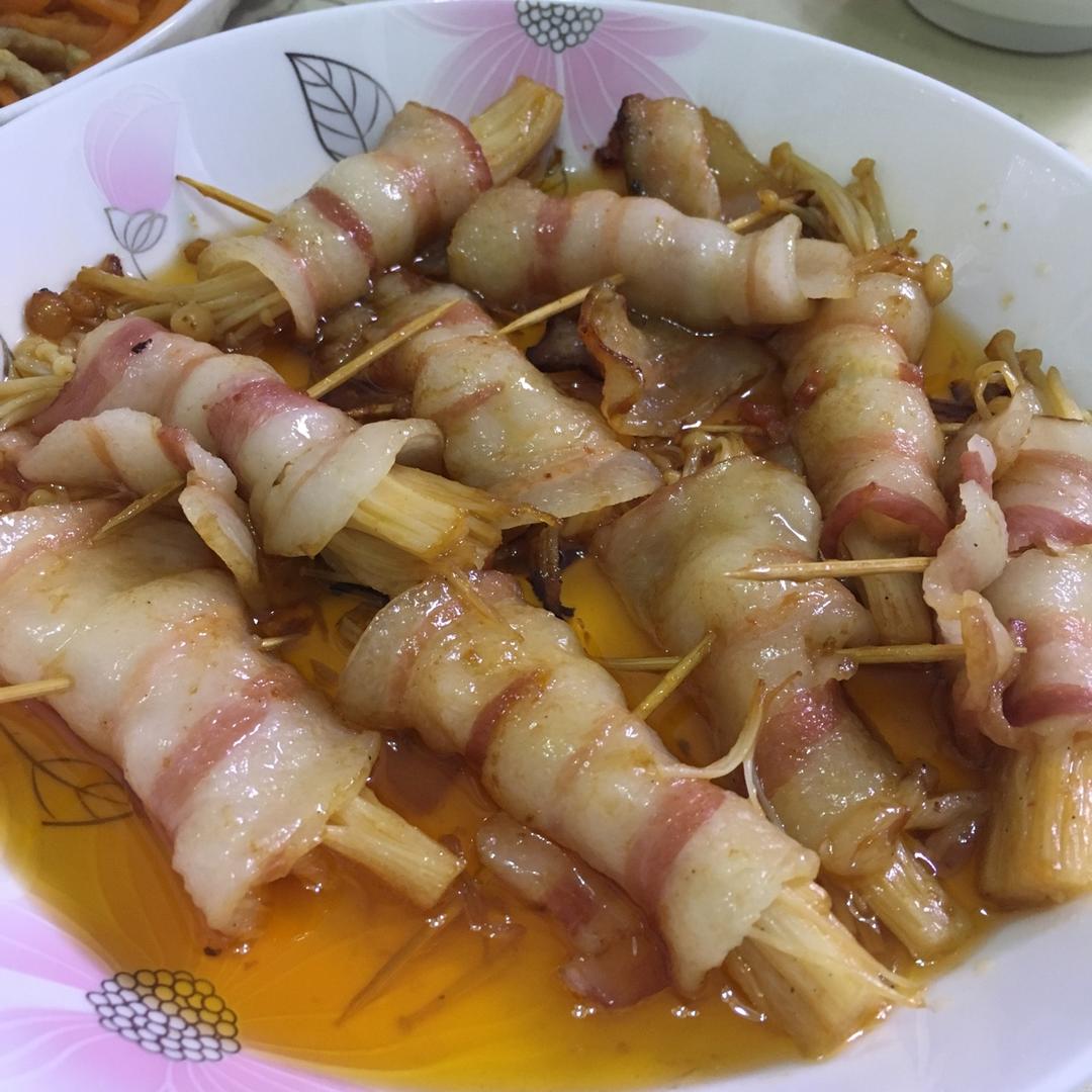 金针菇培根卷
