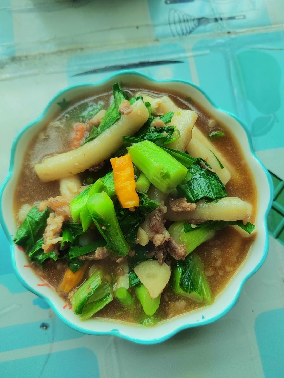 江西汤煮年糕，儿时的味道，Q弹软糯