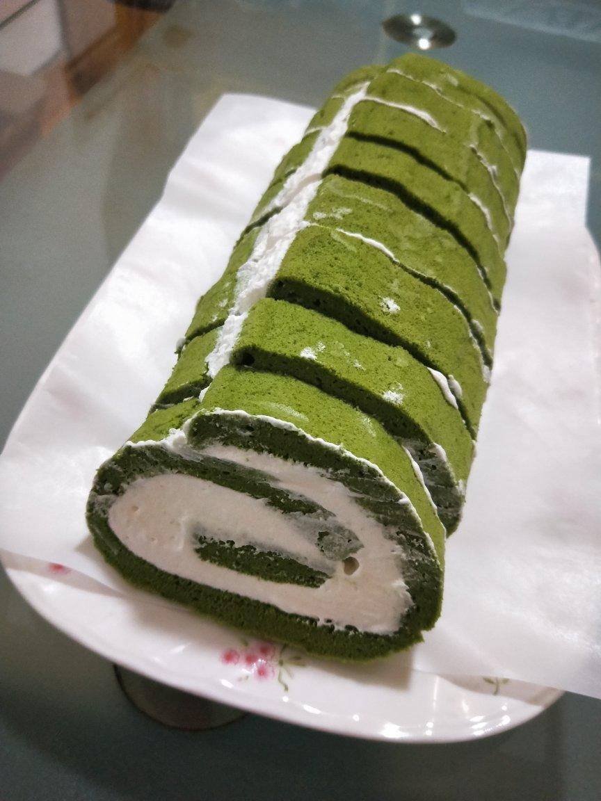 抹茶蜜豆蛋糕卷