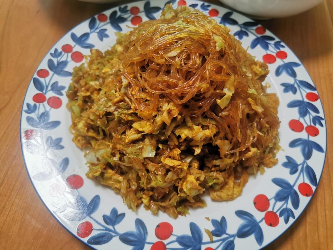 成功率百分之百的包菜炒粉丝