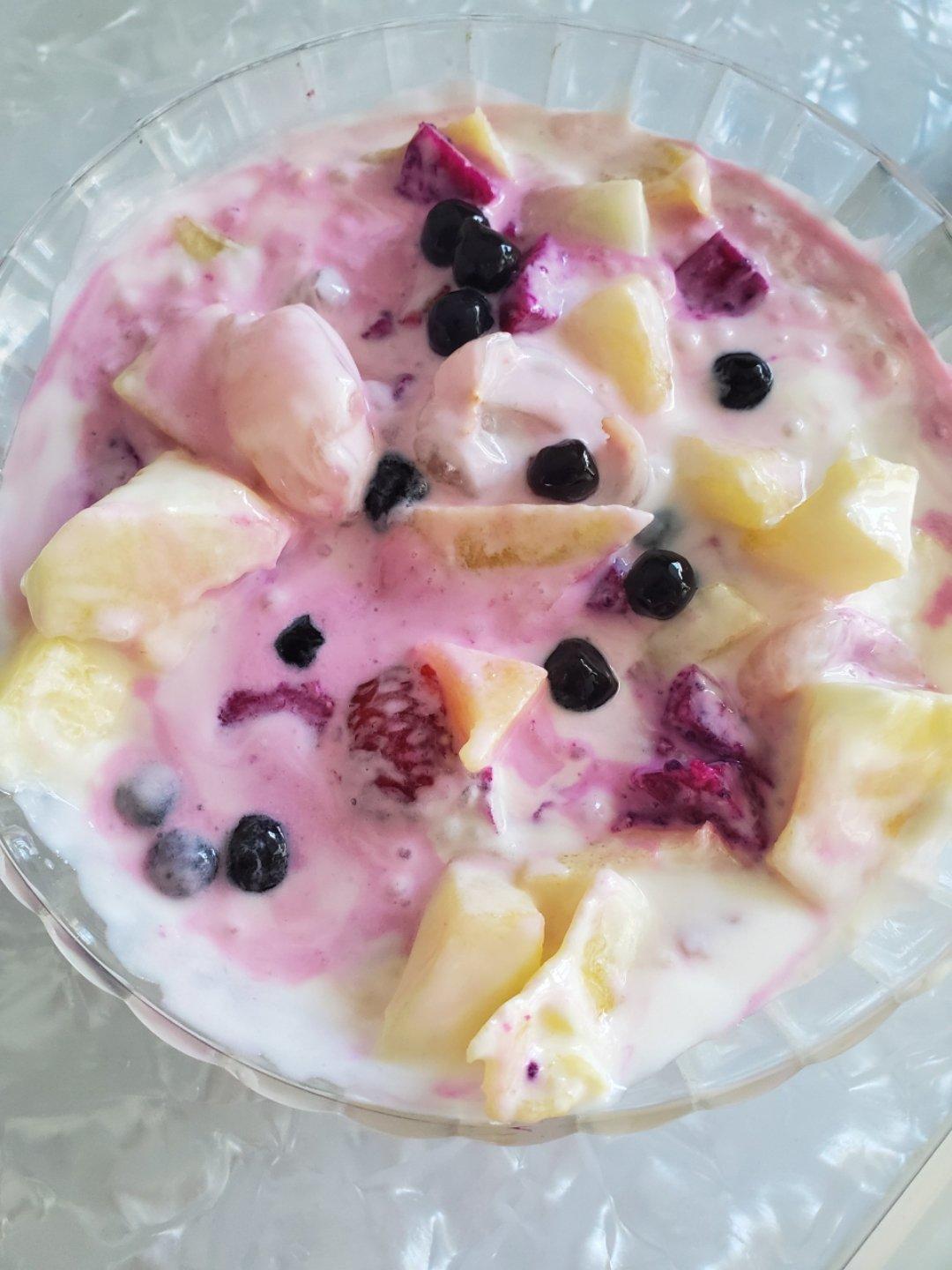 小李不做的水果捞酸奶